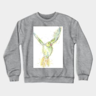 Green Parakeet Crewneck Sweatshirt